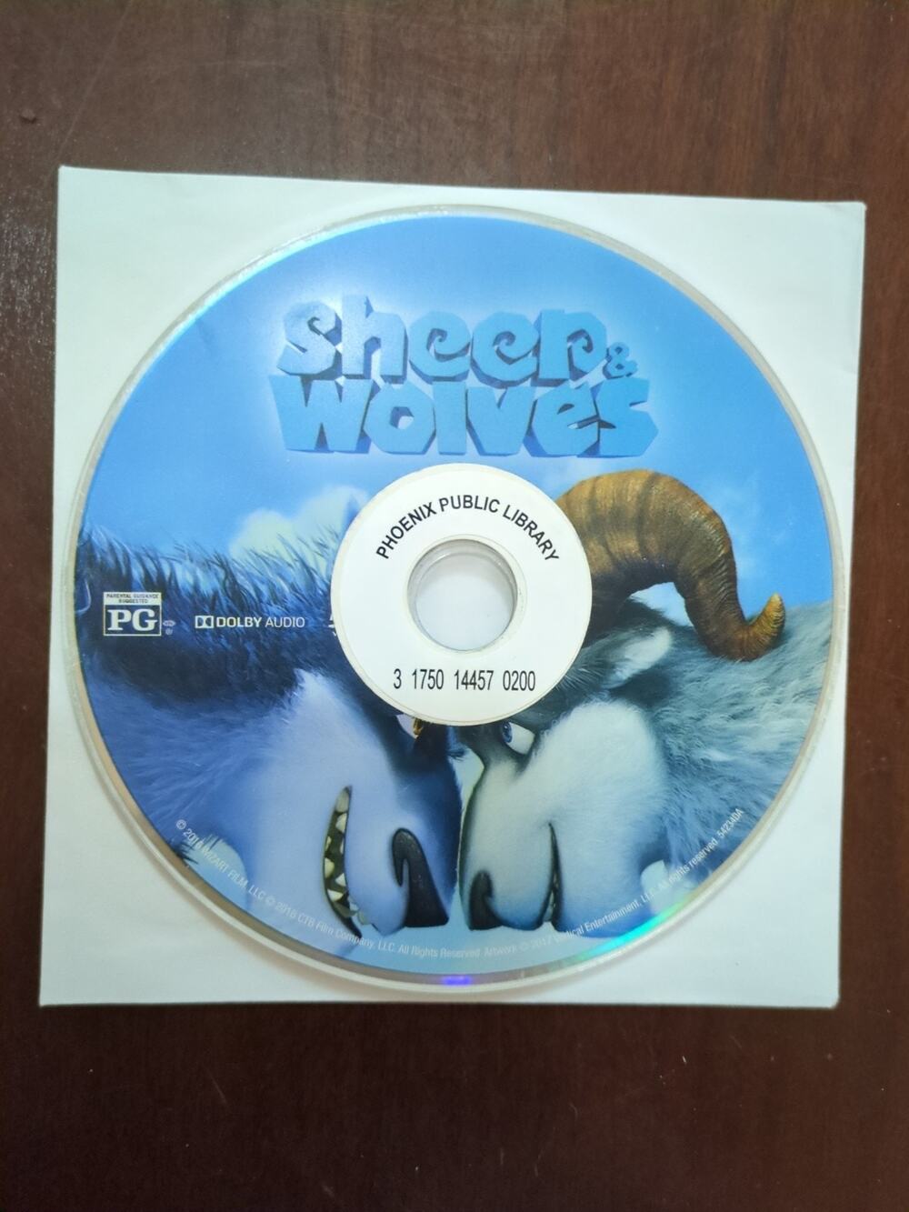 Sheep & Wolves DVD Tom Felton Ruby Rose ANIMATED disc only